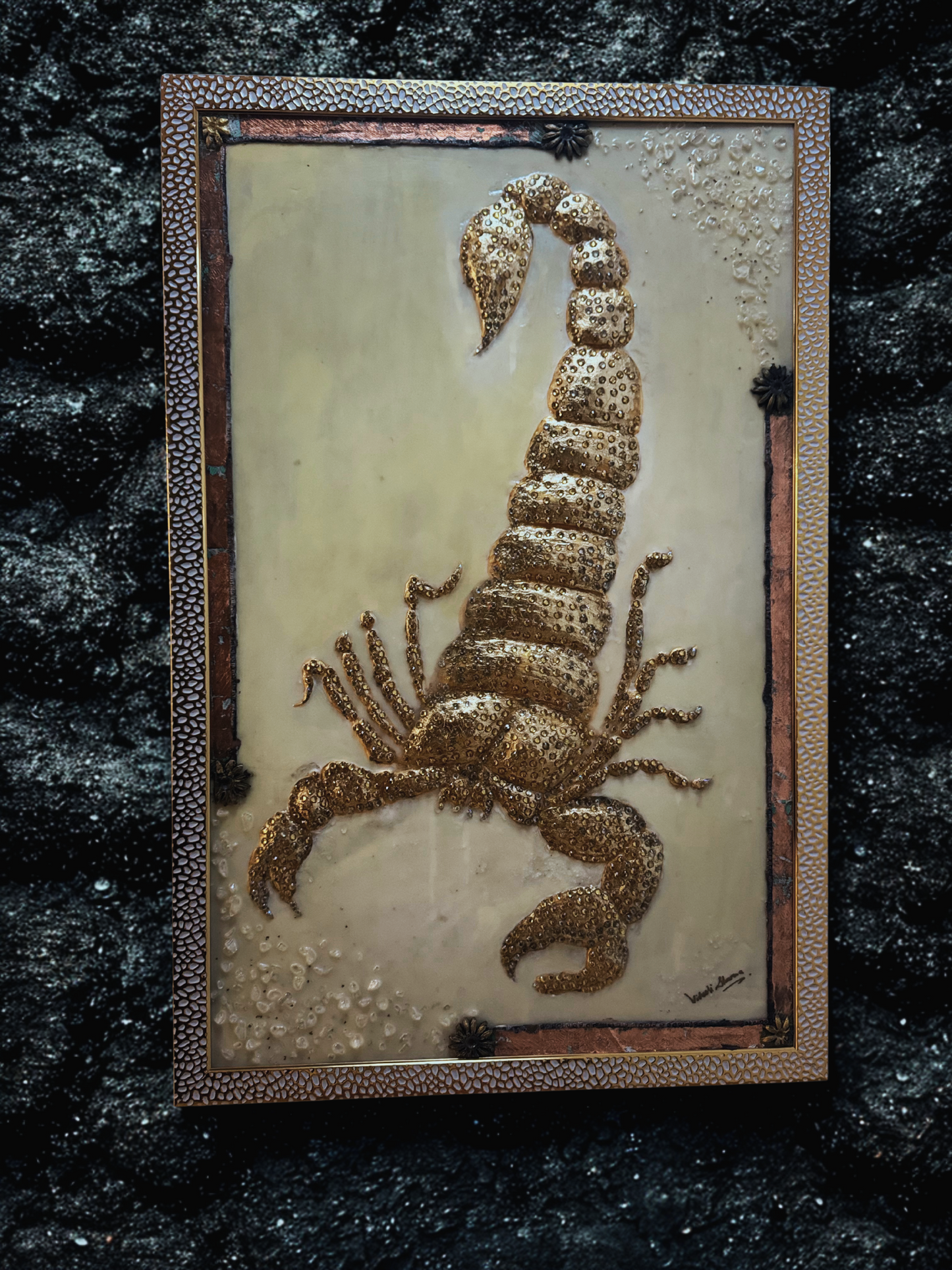 🦂 "Sting of Power" – The Golden Scorpion Artwork